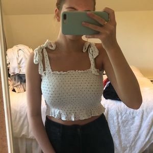 Pacsun white crop top